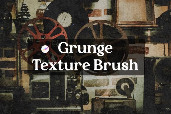 Download Grunge Texture Brush V.2 for Procreate - Premium Bundle