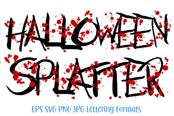 Download Halloween Splatter Lettering Font Horror - Letter Collection