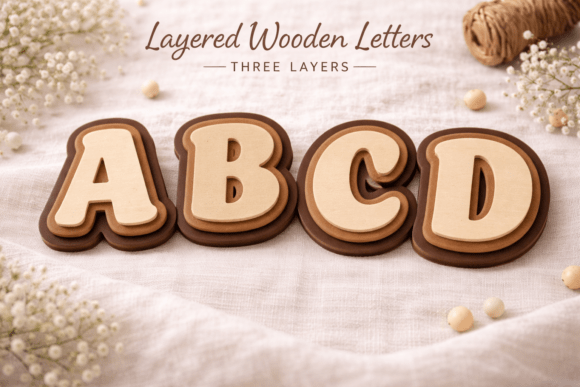 Download Layered Alphabet Letters SVG - Letter Collection