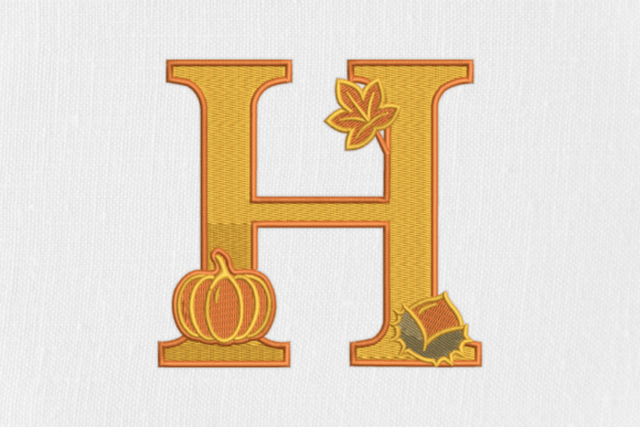 Download Letter H Autumn Monogram - Letter Collection