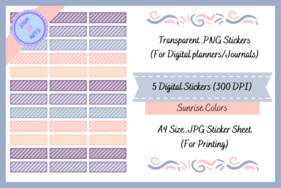 Download Cute Washi Tape Printable Sticker Sheet - Cute washi Collection