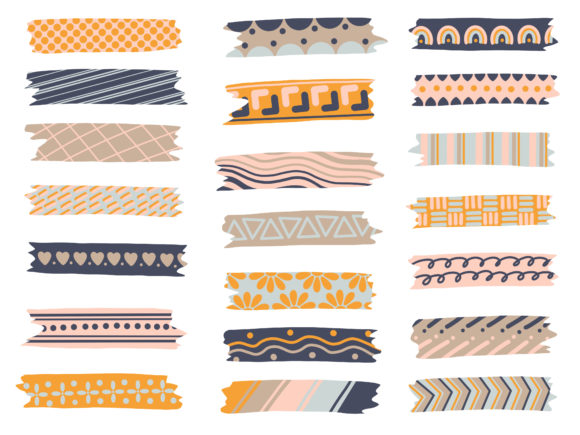 Download Set of Cute Washi Tape Collection - Cute washi Collection