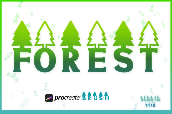 Download Procreate Brush Forest Summer Camp a-Z - Premium Resources