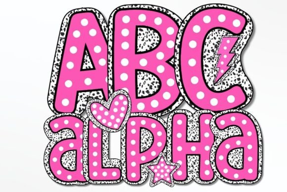Download POLKA DOT, DOODLE DOT BACKGROUND LETTERS - Letter Collection