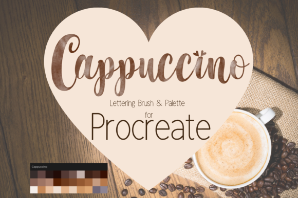 Download Cappuccino Lettering Brush &amp; Palette - Letter Collection