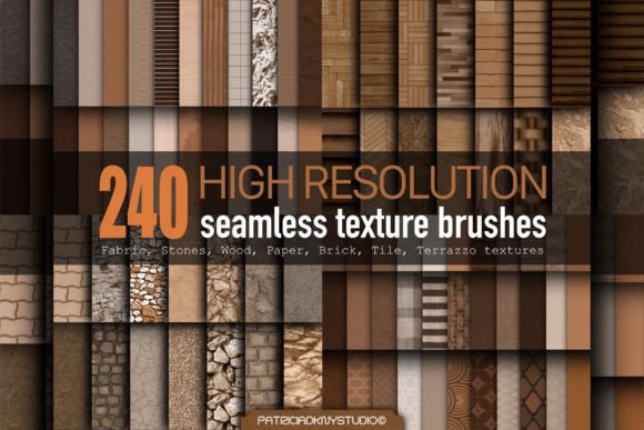 Download Procreate Seamless Texture Brush Set - Texture brush Collection