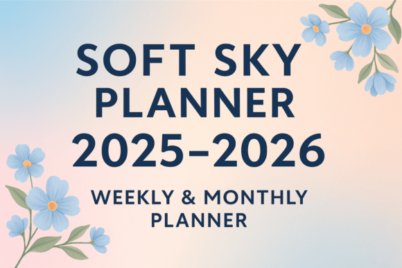 Download Soft Sky Planner 2025-2026 - Soft sky Collection