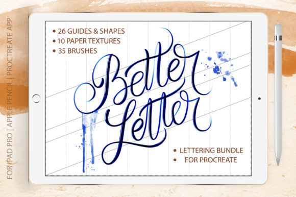 Download Better Letter Procreate Brush Bundle - Letter Collection